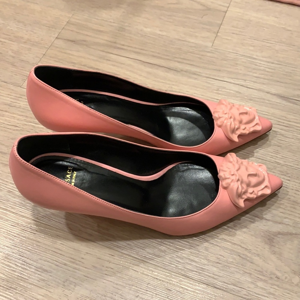 Versace Medusa Pink heels!!